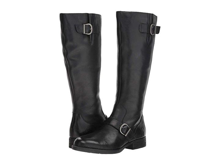 Born Poole (black Full Grain) Women's Pull-on Boots