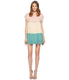 Red Valentino Zagana Embroidery Knit Dress (multicolor) Women's Dress