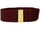 Lauren Ralph Lauren 2 1/2 Dress Beveled Sliding Interlock On Stretch Strap (vermillion) Women's Belts