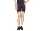 Pearl Izumi Elite Pursuit Tri Half Shorts (black/orange Pop Diffuse) Women's Shorts