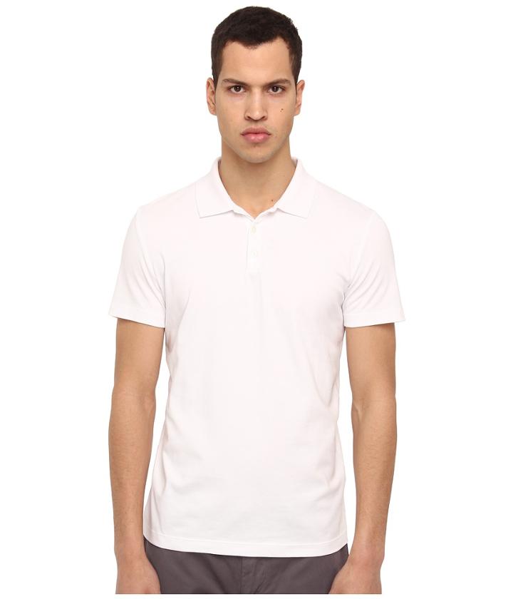 Theory Boyd.census Polo (white) Men's Short Sleeve Pullover