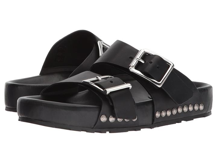 Alexander Mcqueen Studded Sandal (black) Men's Sandals