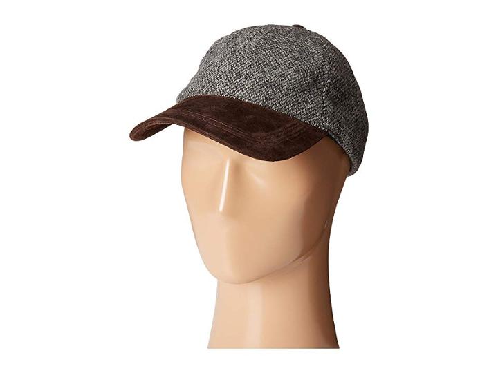 Stetson Wool Blend Cap With Suede Peak (grey) Caps