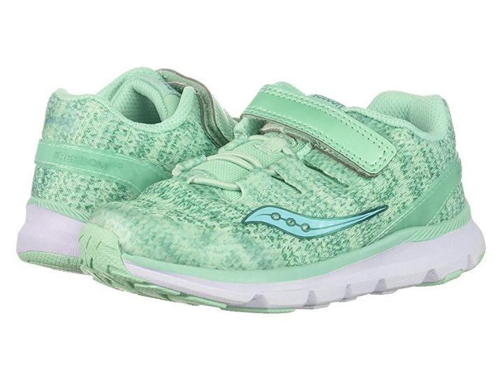 Saucony Kids Freedom Iso (toddler/little Kid) (aqua) Girls Shoes