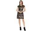 Vince Camuto Sequin Cap Sleeve Shift Dress (sequin Print) Women's Dress