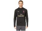Puma Ac Milan1/4 Zip Top With Sponsor (puma Black/victory Gold) Men's Clothing