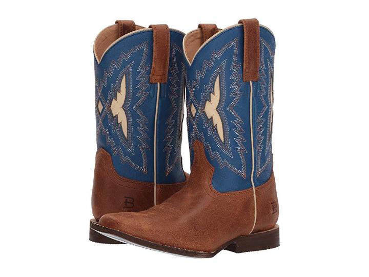 Ariat Kids Top Notch (toddler/little Kid/big Kid) (butterscotch/milky Blue) Cowboy Boots