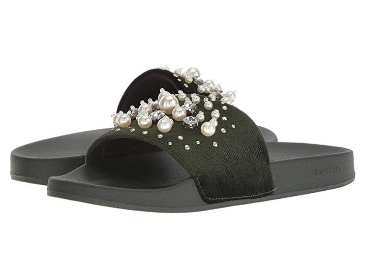 Bebe Fenix (army Green Velvet) Women's Shoes