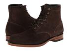 Frye Arkansas Mid Leather (dark Brown Suede) Men's Lace-up Boots