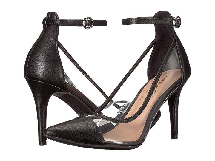 Chinese Laundry Gabrianna (clear/black Smooth) High Heels