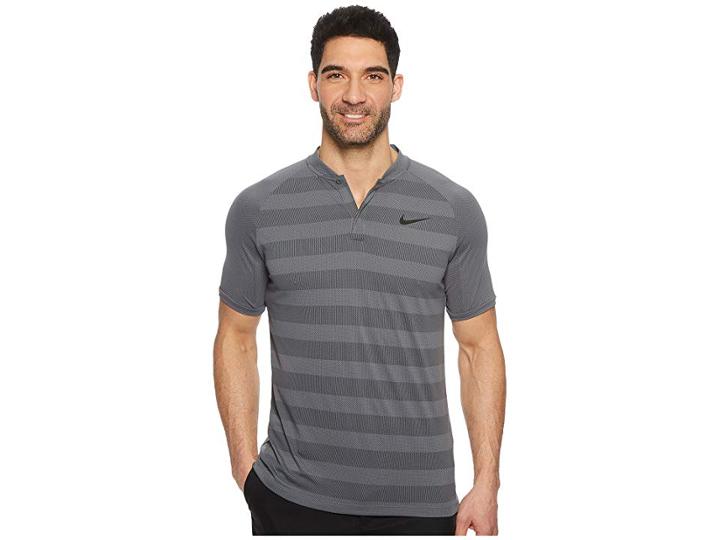 Nike Golf Zonal Cooling Slim Blade Polo (dark Grey/black/flat Silver) Men's Clothing