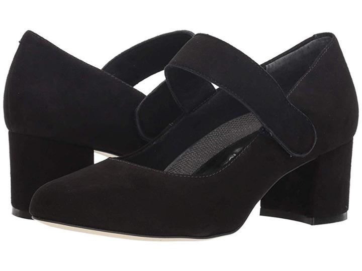 Walking Cradles Jackie-2 (black Kid Suede) Women's  Shoes