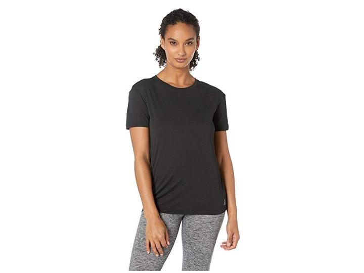 Reebok Workout Ready Supremium 2.0 Tee (black) Women's Clothing