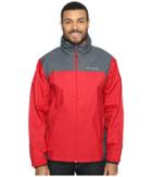 Columbia Glennaker Laketm Rain Jacket (mountain Red/graphite) Men's Coat