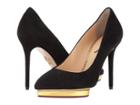 Charlotte Olympia Debbie (black Suede/metallic Calf) High Heels