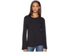 Lna Mason Bell Long Sleeve (black) Women's Clothing