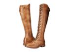 Bed Stu Della (tan Rustic Leather) Women's Lace-up Boots