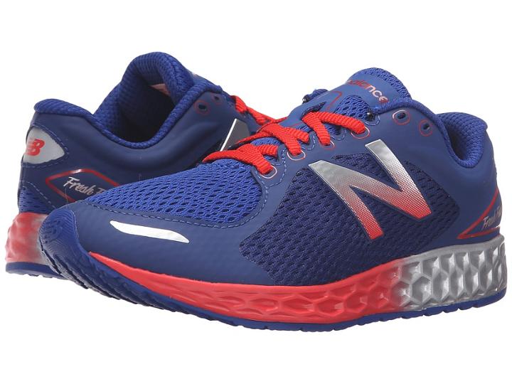 New Balance Kids Fresh Foam Zante (little Kid/big Kid) (blue/orange) Boys Shoes