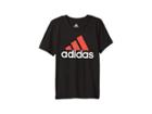 Adidas Kids Clima Perfomance Logo Tee (toddler/little Kids) (caviar Black) Boy's T Shirt