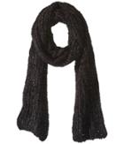 Collection Xiix Chenille Knit Long Skinny (black) Scarves