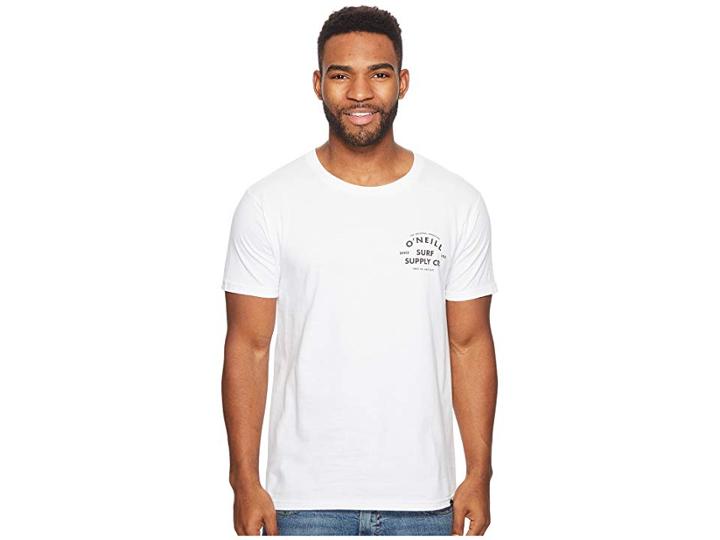 O'neill Gonner Short Sleeve Screen Tee (white) Men's T Shirt