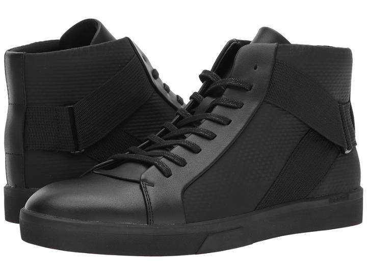 Calvin Klein Irvin (black Brushed Leather/tammy) Men's Shoes
