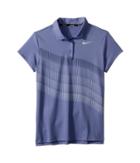 Nike Kids Dry Polo Short Sleeve Print (little Kids/big Kids) (purple Slate/flat Silver) Girl's Short Sleeve Pullover