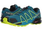 Salomon Speedcross 4 (deep Lagoon/acid Lime/reflecting Pond) Men's Shoes