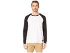 Calvin Klein Jeans Contrast Sleeve Raglan Long Sleeve Crew Tee (black) Men's T Shirt