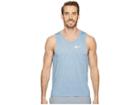 Nike Tailwind Running Tank (blue Force/heather/blue Force) Men's Sleeveless