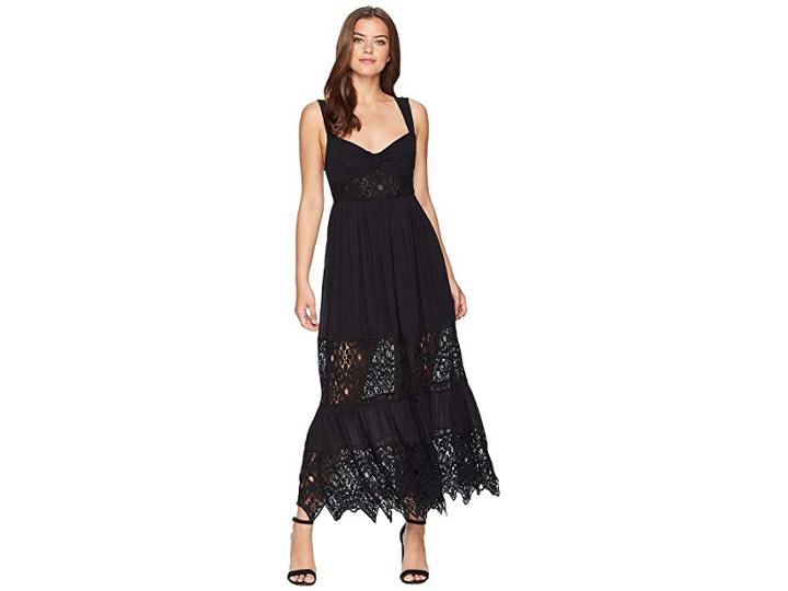 Free People Caught Your Eye Maxi Dress (black) Women's Dress