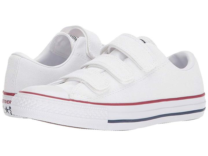 Converse Chuck Taylor(r) All Star Canvas 3v Ox (white/insignia Blue/garnet) Women's Classic Shoes