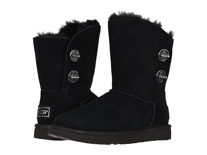 Ugg Short Turnlock Bling (black) Women's Pull-on Boots
