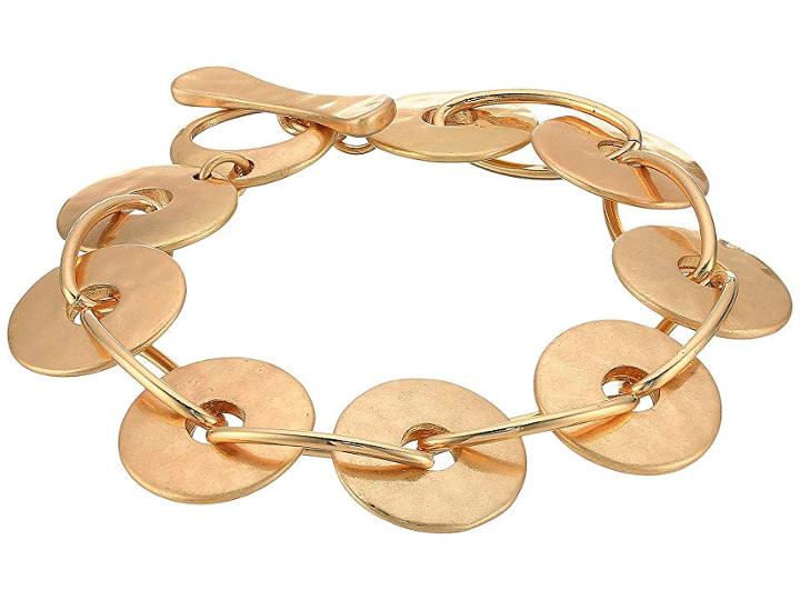 Robert Lee Morris Gold Disc Link Bracelet (gold) Bracelet