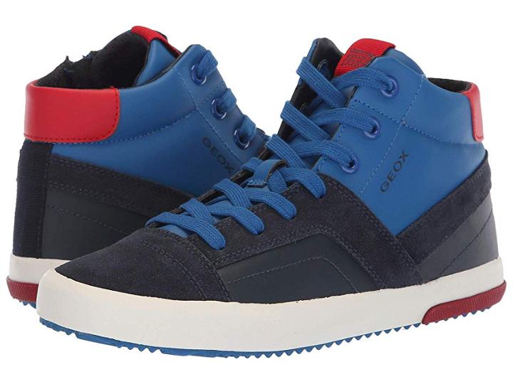 Geox Kids Alonisso Boy 24 (big Kid) (navy/red) Boy's Shoes