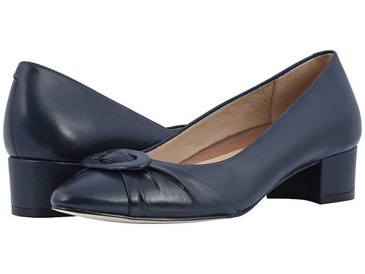 Walking Cradles Harmony (navy Leather) Women's 1-2 Inch Heel Shoes