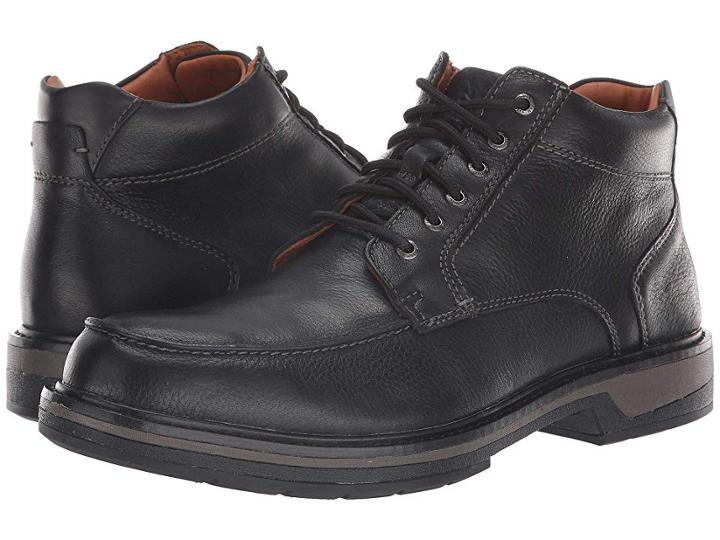 Johnston & Murphy Waterproof Rutledge Moc Toe Boot (black Waterproof Tumbled Full Grain) Men's Lace-up Boots