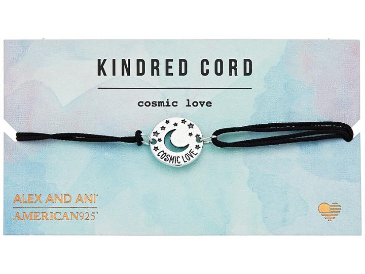 Alex And Ani Cosmic Love Kindred Cord Bracelet (cosmic Love Sterling Silver) Bracelet