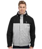 U.s. Polo Assn. Color Block Coat W/ Fleece Lining (lime Stone) Men's Coat