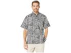 Reyn Spooner Papa-palm Classic Fit Hawaiian Shirt (stretch Limo) Men's Short Sleeve Button Up