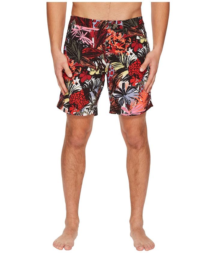 Onia Calder 7.5 Spanish Jungle Swim Shorts (cardinal Multi) Men's Swimwear