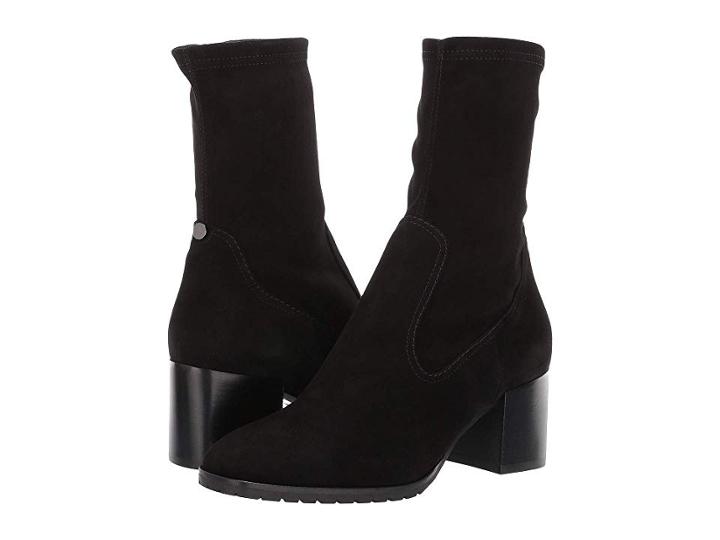 Aquatalia Cecilia (black Dress Suede/stretch Suede) Women's Shoes