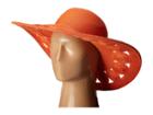 San Diego Hat Company Ubl6481 Ultrabraid Sun Brim Hat With Open Weave Circular Details (coral) Caps