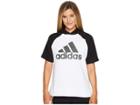 Adidas Fashion Hoodie (white/black/black) Women's Sweatshirt