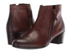Ecco Shape M 35 Ankle Bootie (brown Full Grain Leather) Women's Zip Boots