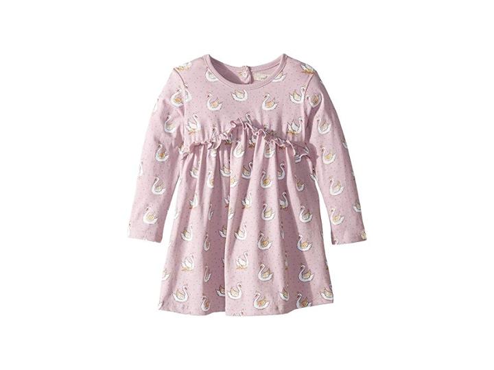 Peek Swan Dress (infant) (purple) Girl's Dress