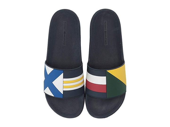 Tommy Hilfiger Rusher (blue Multi) Men's Slide Shoes
