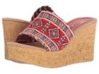 Sbicca Salice (red Multi) Women's Wedge Shoes