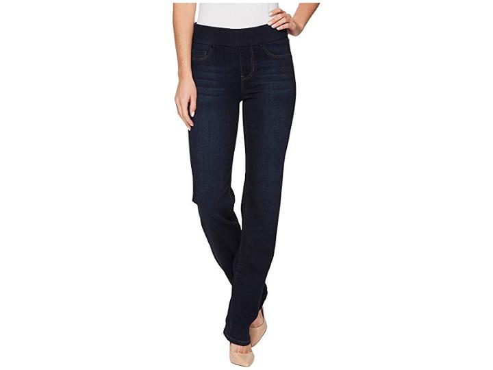 Liverpool Jillian Pull-on Straight Leggings Silky Soft Denim In Dynasty Dark (dynasty Dark) Women's Jeans