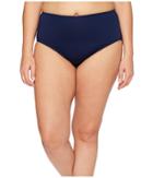 Jantzen Plus Size Solids Comfort Core Bottom (nocturne Blue) Women's Swimwear